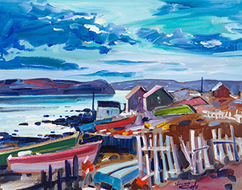 Fishing boats by Bruno Cote