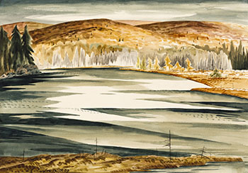 White Cloud Over Raven Lake, Haliburton by Carl Fellman Schaefer