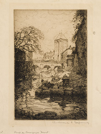 Porte de Bourgogne, Moret by Clarence Alphonse Gagnon