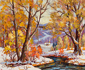 Ruisseau en automne by Claude Langevin