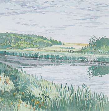 Landscape and Stream by Darrell Bell