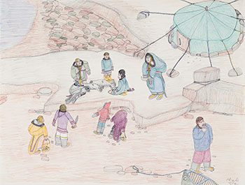 Untitled (Summer Camp) by Shuvinai Ashoona
