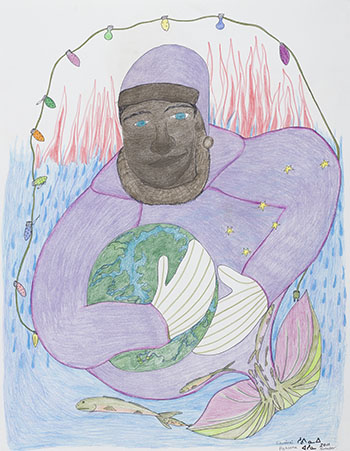 Sedna with the Earth by Shuvinai Ashoona