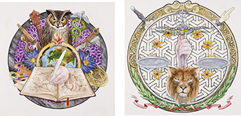 Wisdom / Justice (Diptych) by Marco Bertuzzo