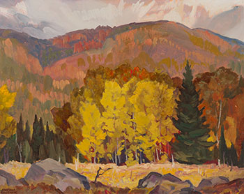 Poplars in Autumn, Palmer Rapids by Joachim George Gauthier