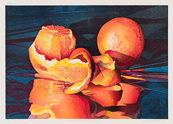 Relections of Oranges by Mary Frances Pratt