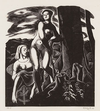 Two Figures by Edwin Headley Holgate