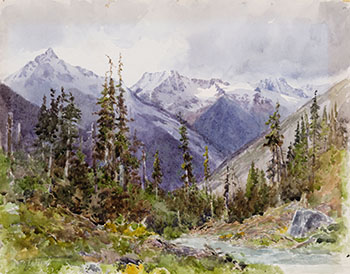 Rocky Mountain Scene by Frederic Marlett Bell-Smith