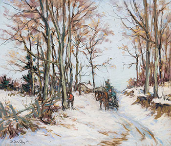 Gathering Sap by Berthe Des Clayes