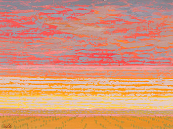Prairie Dawn, Red Grey par Illingworth Holey Kerr