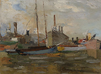 Port de Montreal by Paul Archibald Octave Caron