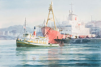 Tug Master, Ogden Point, Victoria par Harry Heine