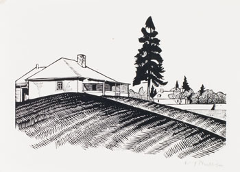 Engineer's House and South Wall by Walter Joseph (W.J.) Phillips