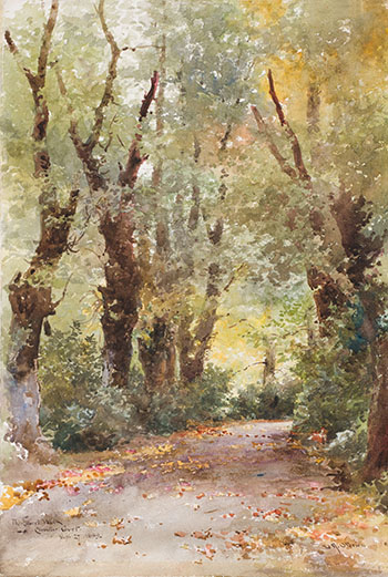 The Laurel Walk, Clovelly Court by Lucius Richard O'Brien