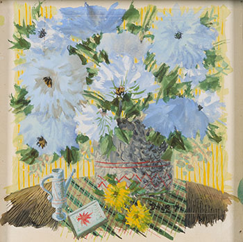 Nature morte aux fleurs bleues by Jean-Philippe Dallaire