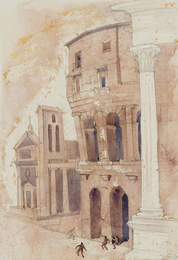 Greco-Roman Scene by Doris Jean McCarthy