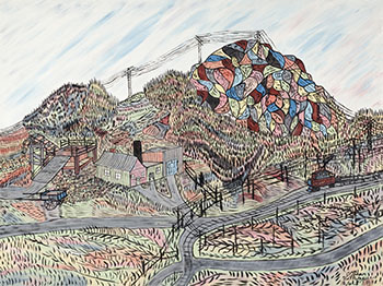 La carrière de pierres de Chicoutimi by Arthur Villeneuve