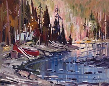 Campement de la rivière by Bruno Cote