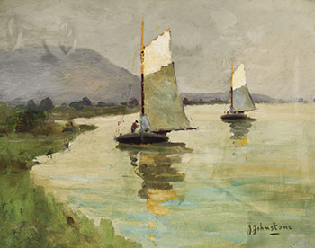 Sailing on the River par John Young Johnstone