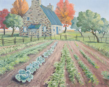 Vegetable Garden, Autumn by Gordon Edward Pfeiffer