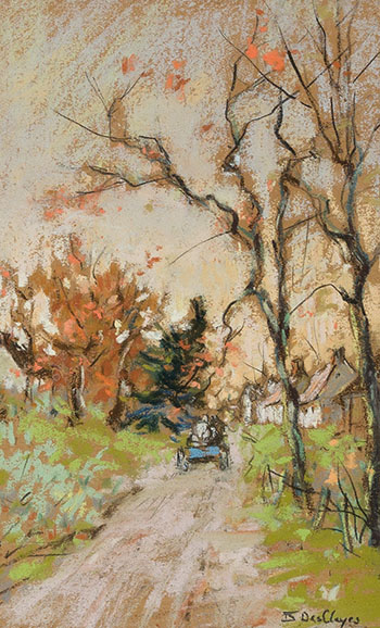 Fall Road by Berthe Des Clayes