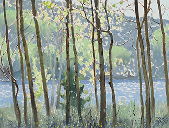 Spring Poplars - Minden, Ont. par George Franklin Arbuckle