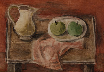 Still Life with Green Apples par Stanley Morel Cosgrove