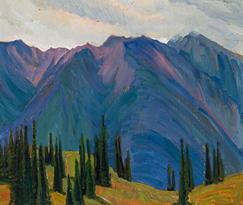 Mountains Near Revelstoke by Doris Jean McCarthy