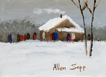 Winter Scene by Allen Sapp