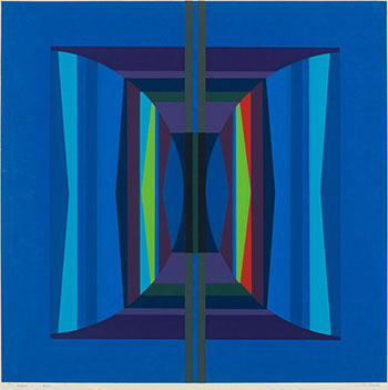 Blue Abstract by Gordon Appelbe Smith