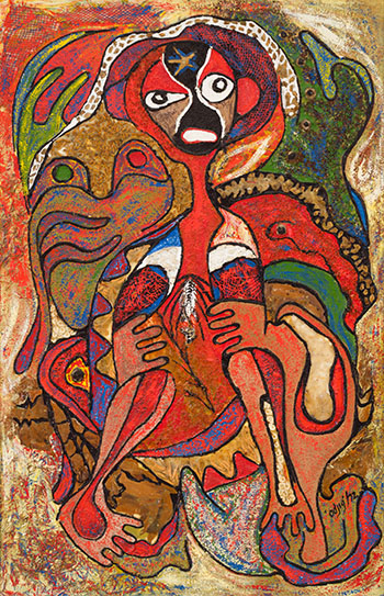 (Portrait of a) Medicine Man par Daphne Odjig