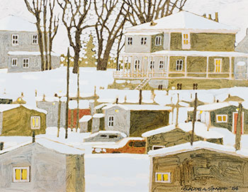 Winter Scene by Claude A. Simard