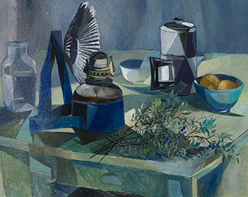 Still Life with Lamp par Betty Roodish Goodwin