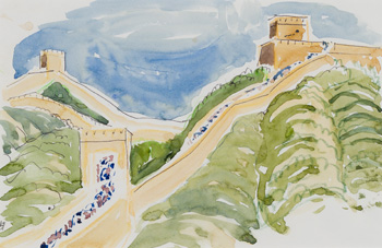 Great Wall of China par Doris Jean McCarthy