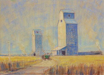 Grain Elevators by Alfred Crocker Leighton