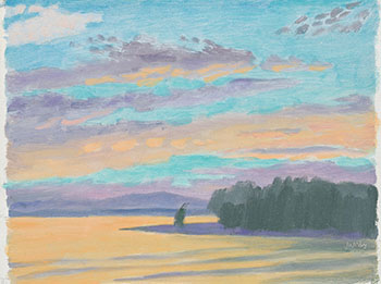 Coucher de soleil, Île Bizard, été 1966 by Phillip Henry Howard Surrey