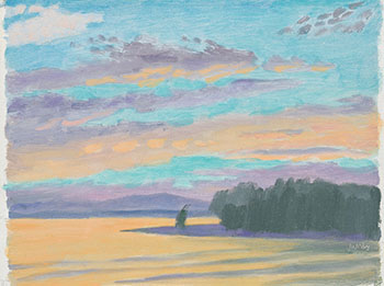 Coucher de soleil, Île Bizard, été 1966 par Phillip Henry Howard Surrey