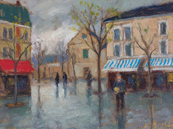 Drizzle in Montmartre, Paris by Antoine Bittar