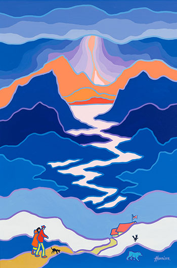 Alaskan Border by Ted Harrison