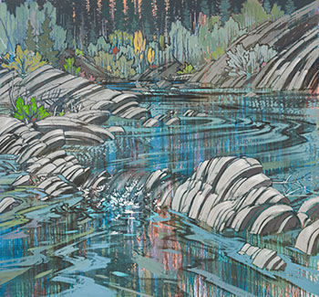 Evening in Sheep Creek by Edward William (Ted) Godwin