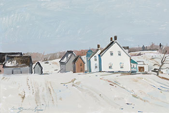 Winter Farm, Eastern Townships, P.Q. by Lorne Holland Bouchard