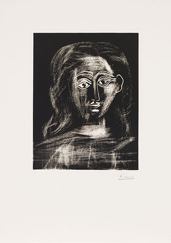 Jacqueline aux cheveux flous, en buste (B. 1091) par Pablo Picasso