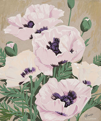 Oriental Poppies by Alfred Joseph (A.J.) Casson