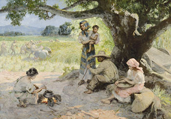 Pastoral Scene by Fernando Cueto Amorsolo