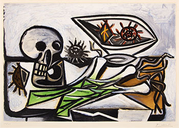 Nature morte au crane par Pablo Picasso