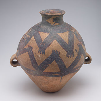 Chinese Earthernware Painted Jar, Majiayao Culture, Neolithic Period (3300-2000 BC) by  Chinese Art