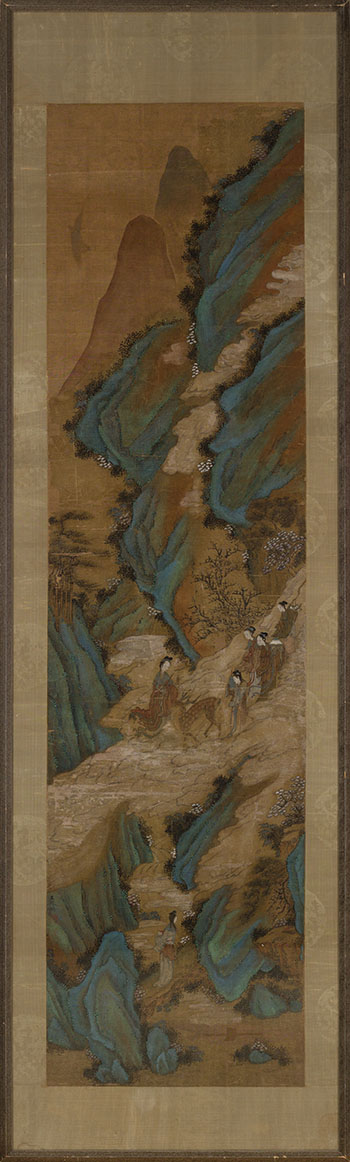 The Daoist Immortal Magu with Attendants, Late Qing Dynasty, 19th Century par  Chinese School
