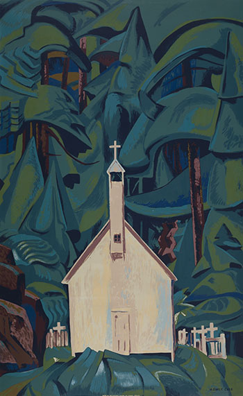 Church at Yuquot Village  (Indian Church) par Emily Carr