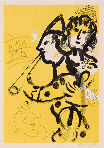 Musical Clown by Marc Chagall