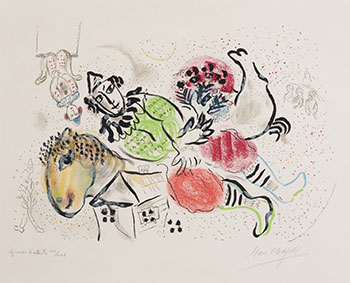Le Cirque ambulant par Marc Chagall